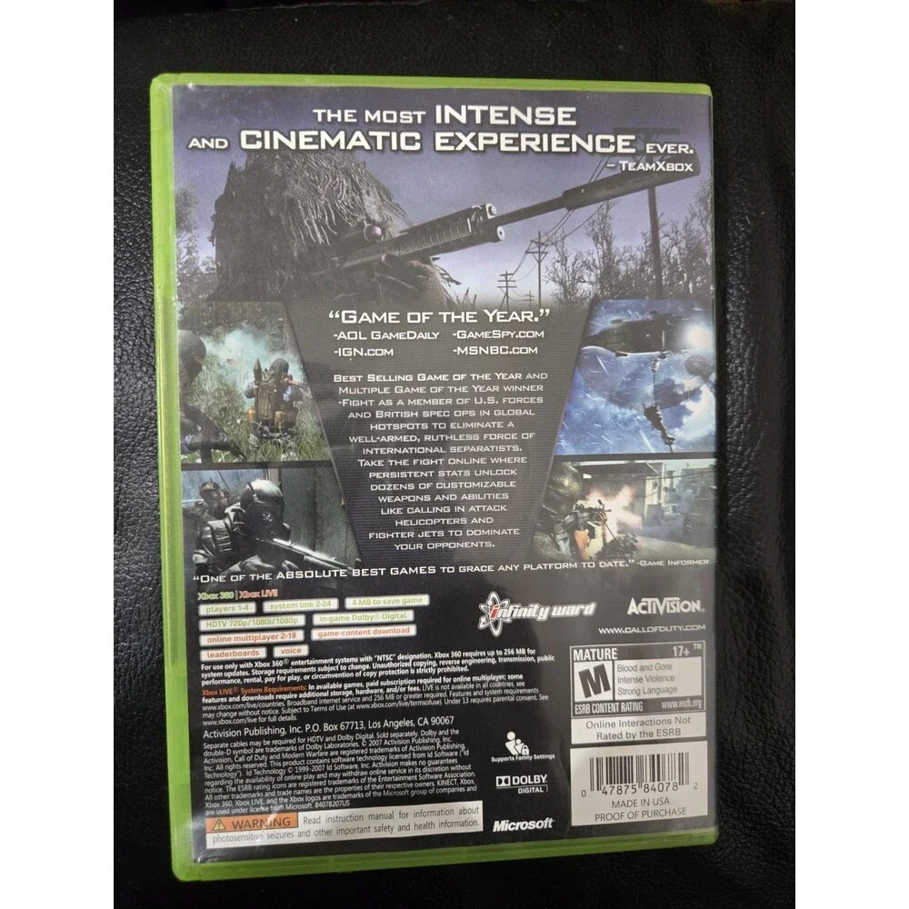 Call of Duty 4: Modern Warfare – Xbox 360 Game Tested And Works